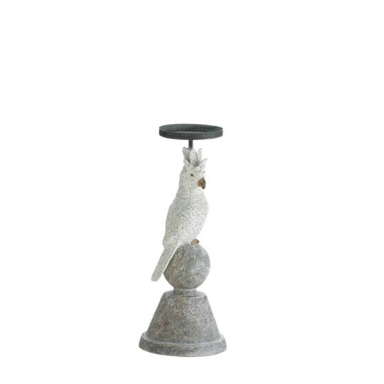 Slender Cockatoo Candleholder 4.5" x 4.5" x 11.25"